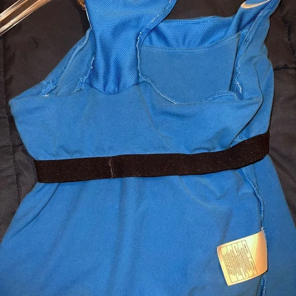 Nike racer back workout tank top royal blue size M